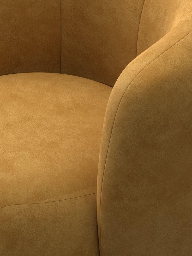 Кресло Лига-072, Велюр, BRUT 10 желтый