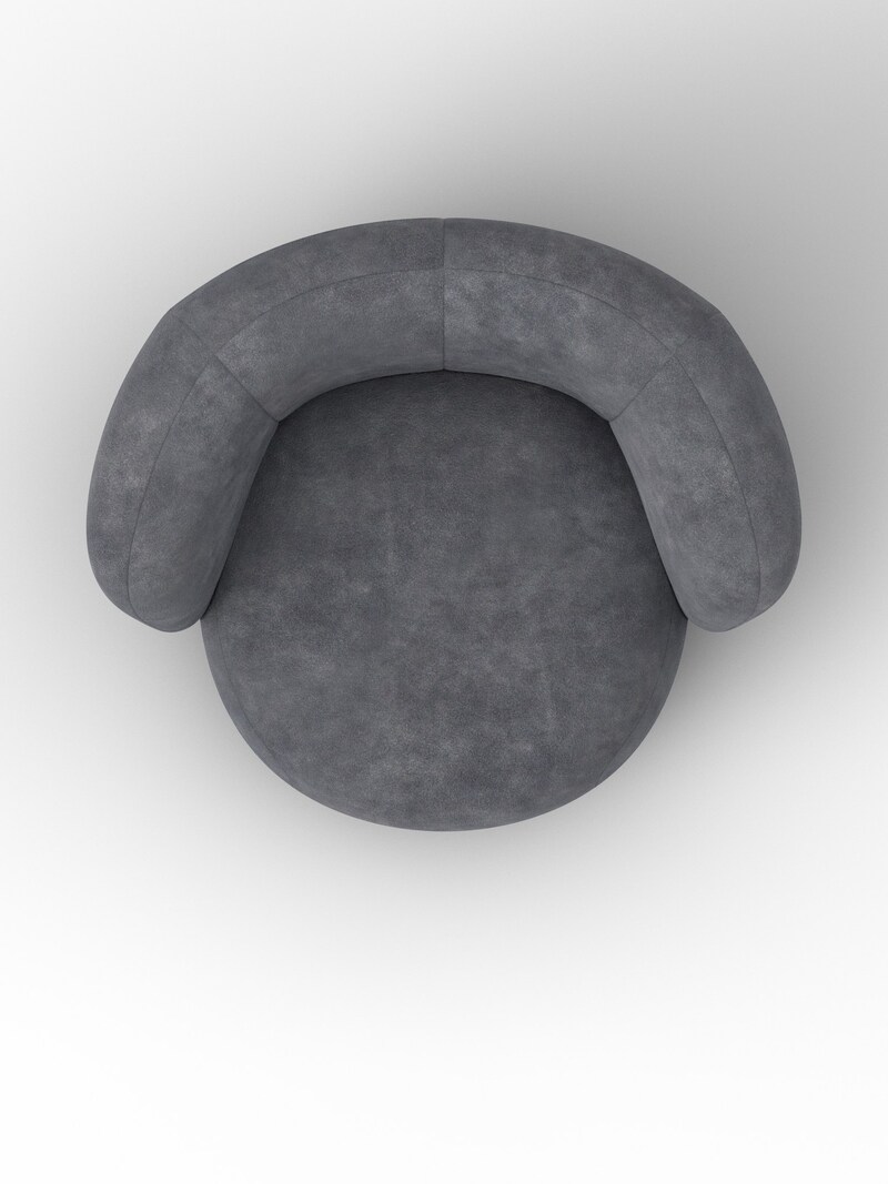 Кресло Лига-072, Велюр, BRUT 16 темно-серый