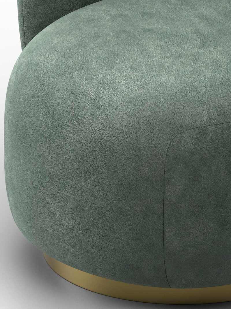 Кресло Лига-072, Велюр, BRUT 08 зеленый