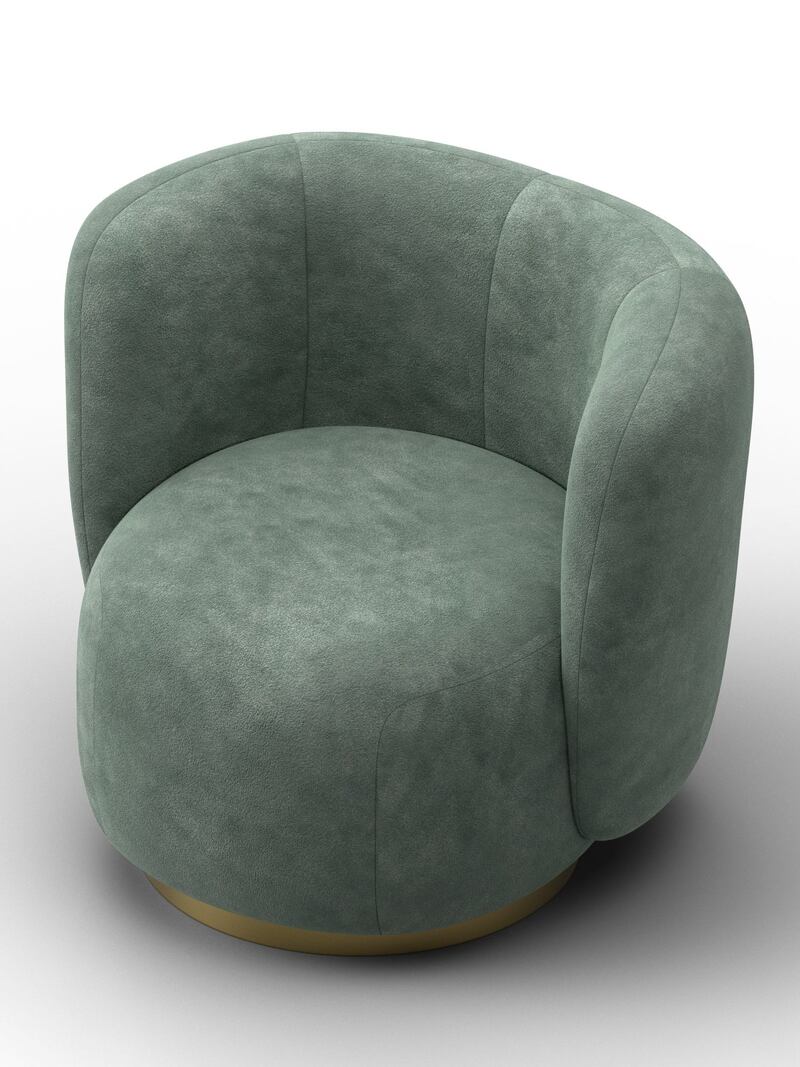 Кресло Лига-072, Велюр, BRUT 08 зеленый