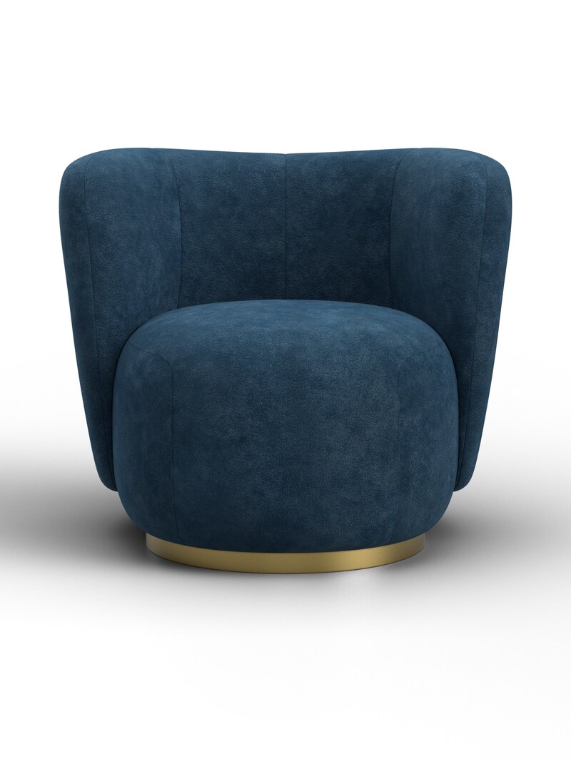 Кресло Лига-072, Велюр, BRUT 11 синий