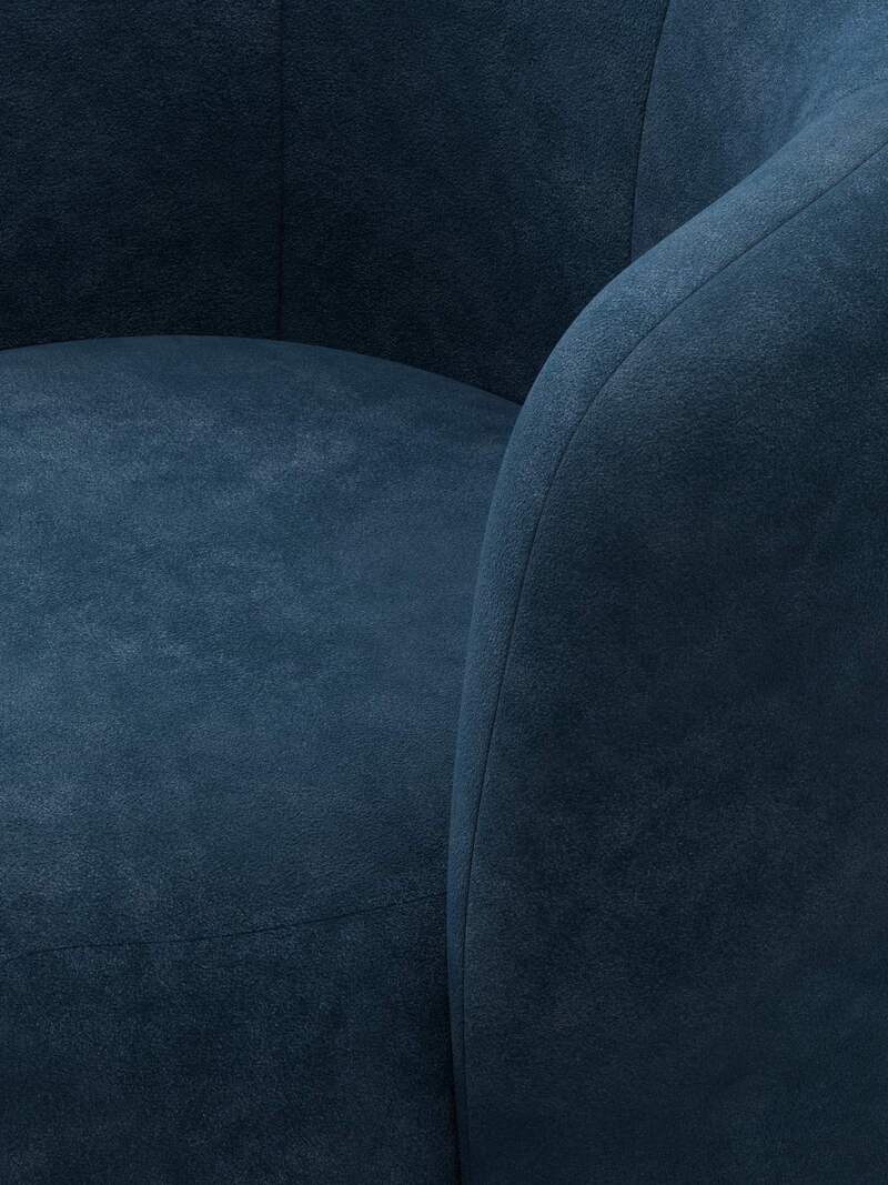 Кресло Лига-072, Велюр, BRUT 11 синий