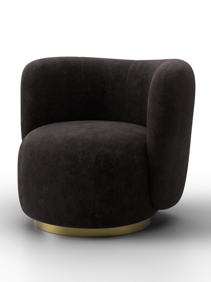 Кресло Лига-072, Велюр, BRUT 17 коричневый