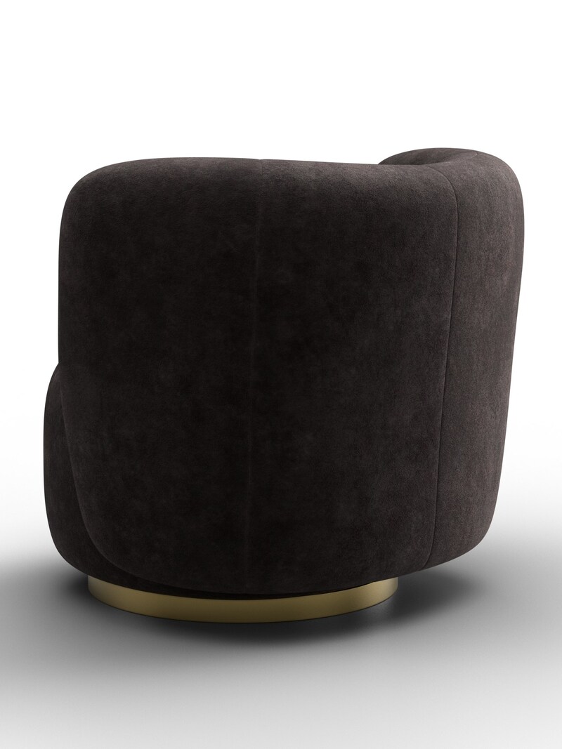 Кресло Лига-072, Велюр, BRUT 17 коричневый