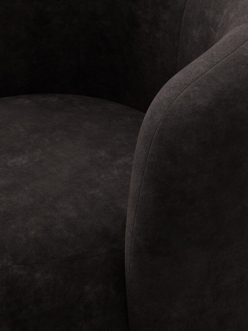 Кресло Лига-072, Велюр, BRUT 17 коричневый