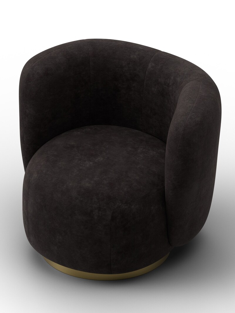 Кресло Лига-072, Велюр, BRUT 17 коричневый