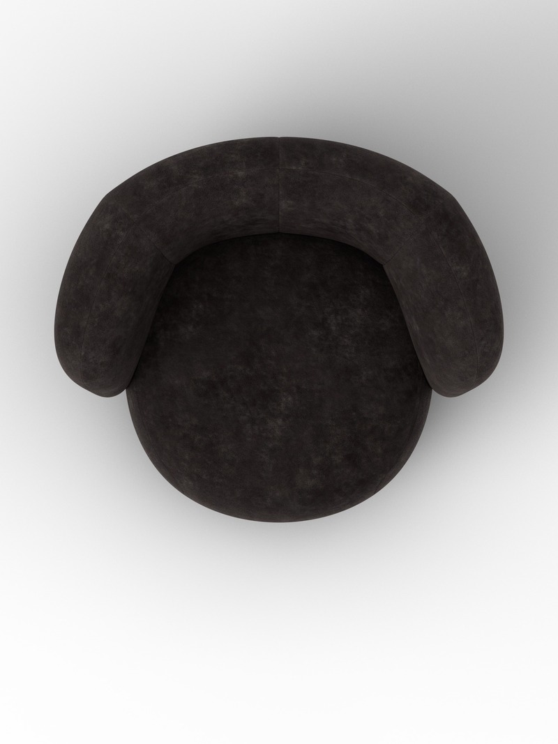 Кресло Лига-072, Велюр, BRUT 17 коричневый