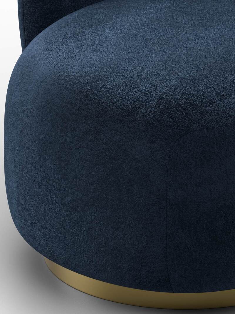 Кресло Лига-072, Велюр, TOWER 13 синий