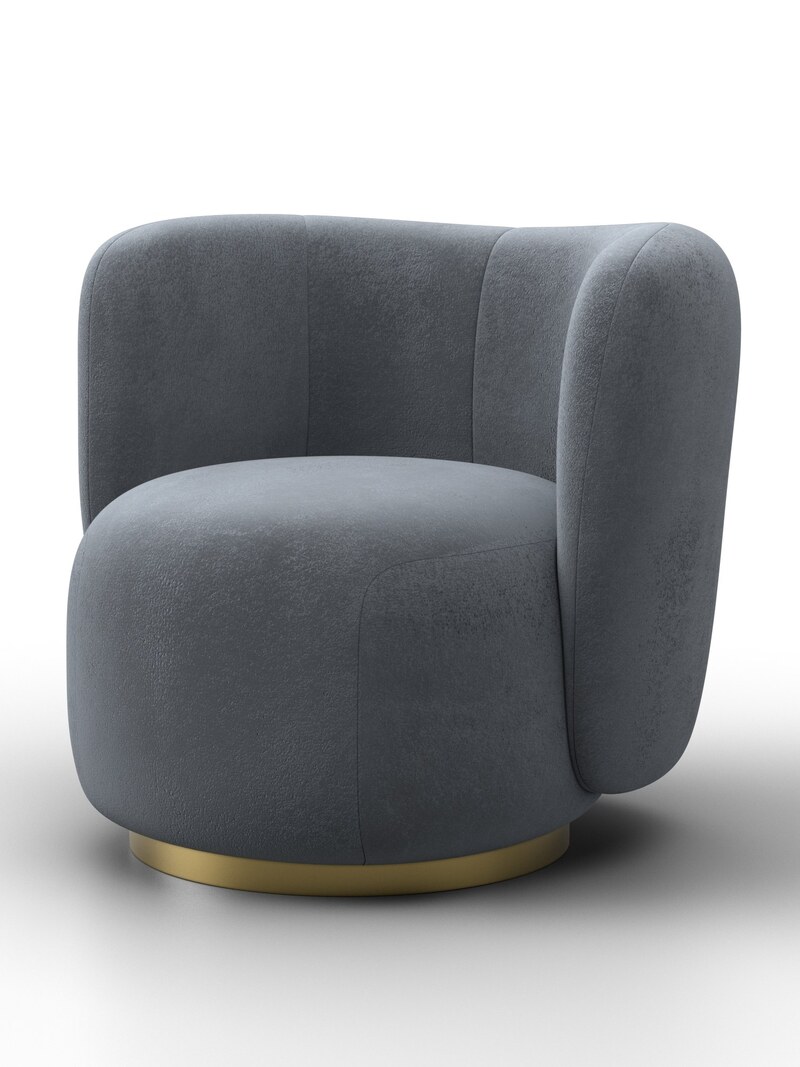 Кресло Лига-072, Велюр, TOWER 10 серый