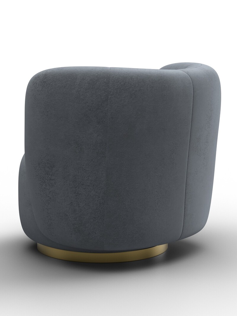 Кресло Лига-072, Велюр, TOWER 10 серый