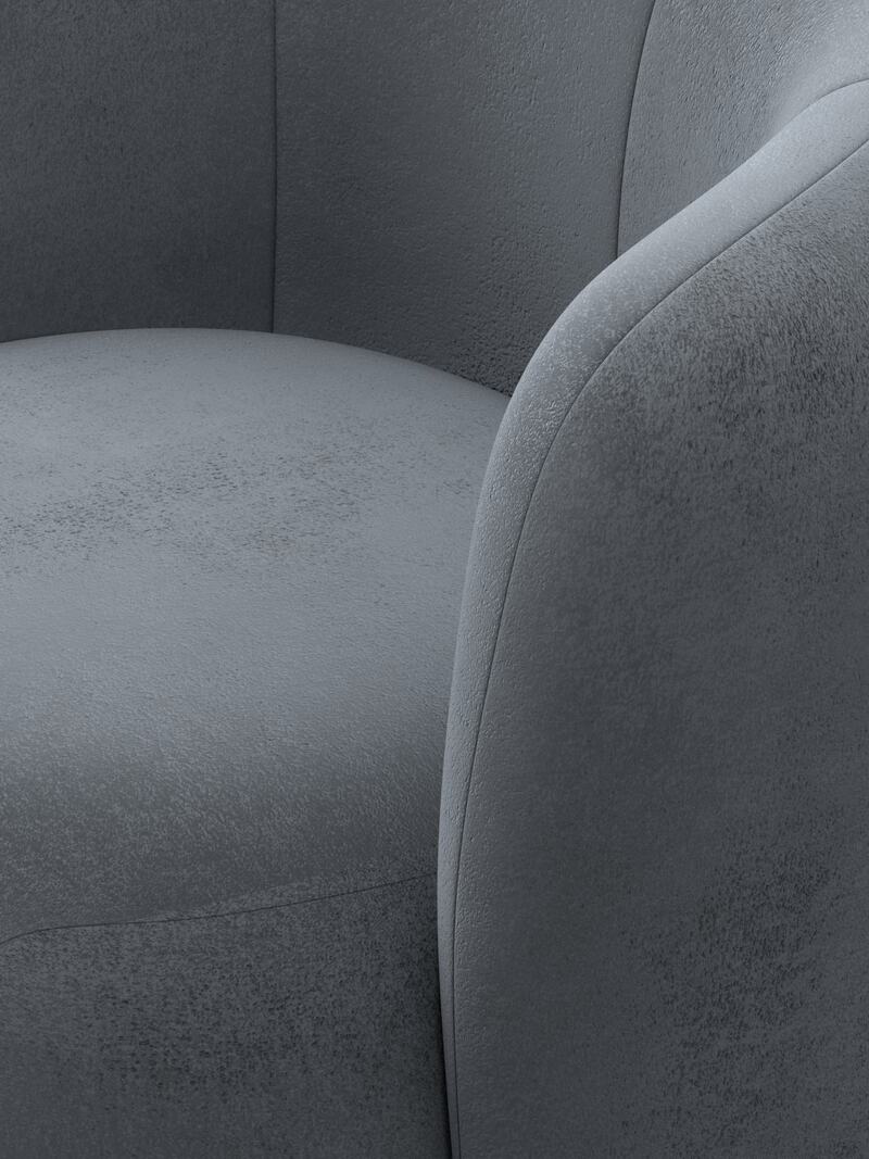 Кресло Лига-072, Велюр, TOWER 10 серый