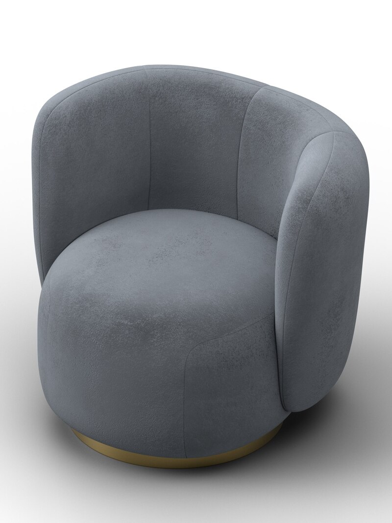 Кресло Лига-072, Велюр, TOWER 10 серый