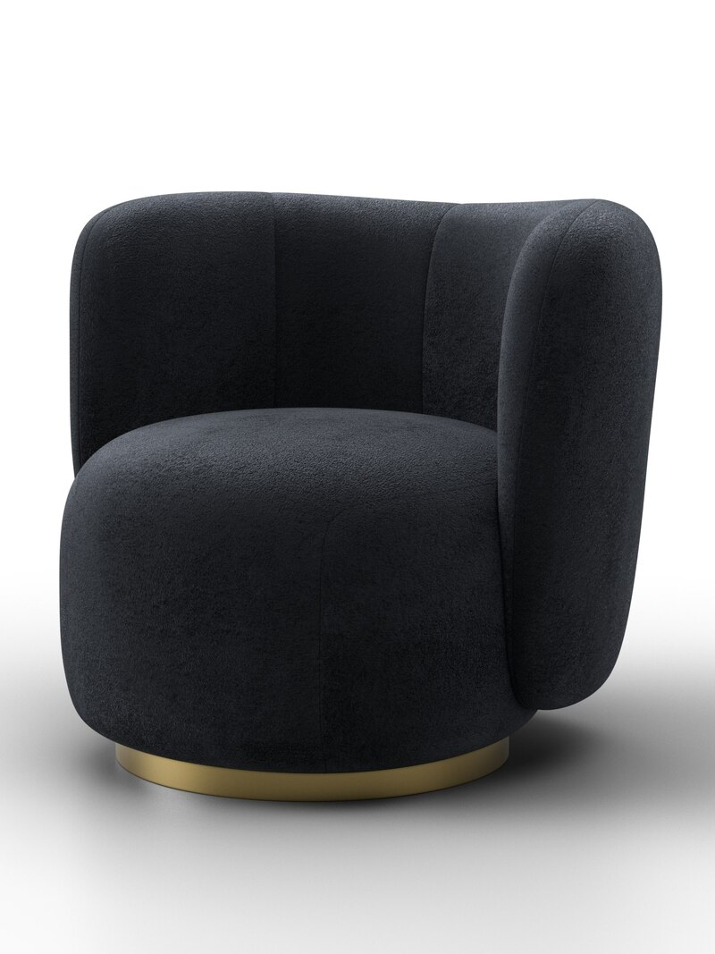 Кресло Лига-072, Велюр, TOWER 11 темно-серый