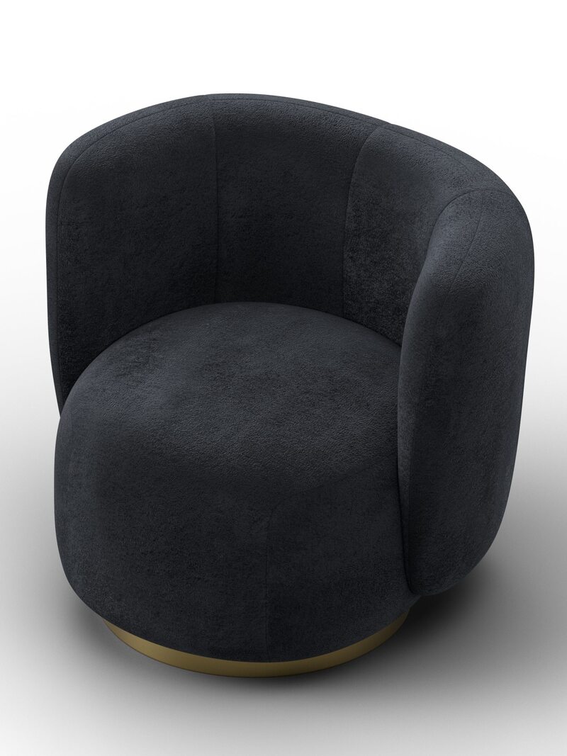 Кресло Лига-072, Велюр, TOWER 11 темно-серый