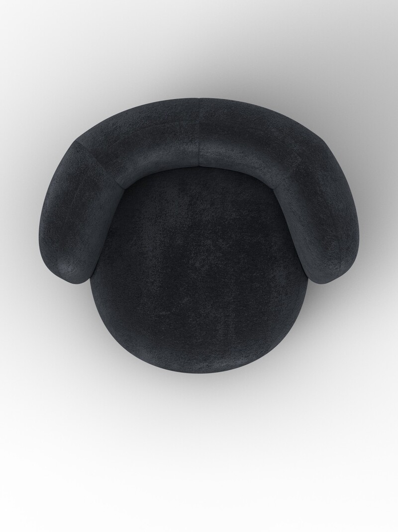 Кресло Лига-072, Велюр, TOWER 11 темно-серый