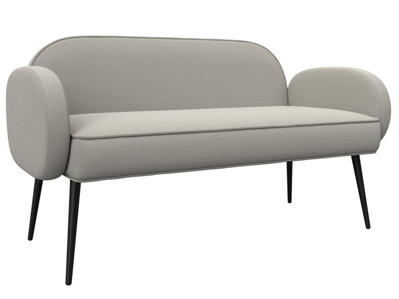 Диван прямой Лига-086, Рогожка, Амур 02 бежевый