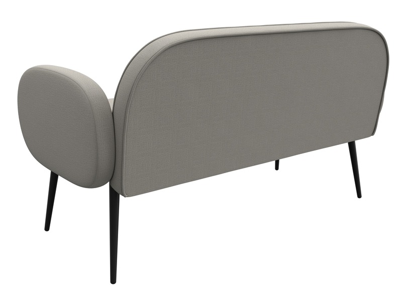 Диван прямой Лига-086, Рогожка, Амур 02 бежевый