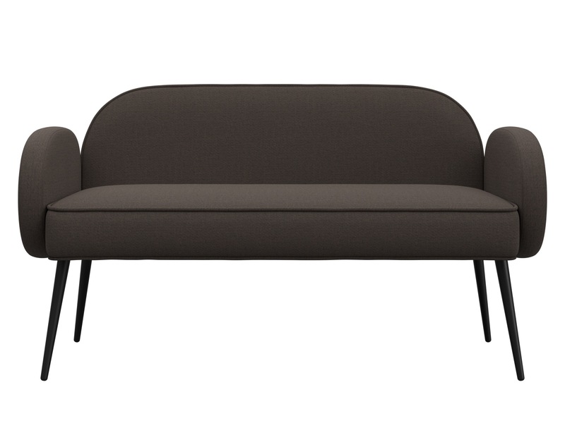 Диван прямой Лига-086, Рогожка, Амур 05 коричневый