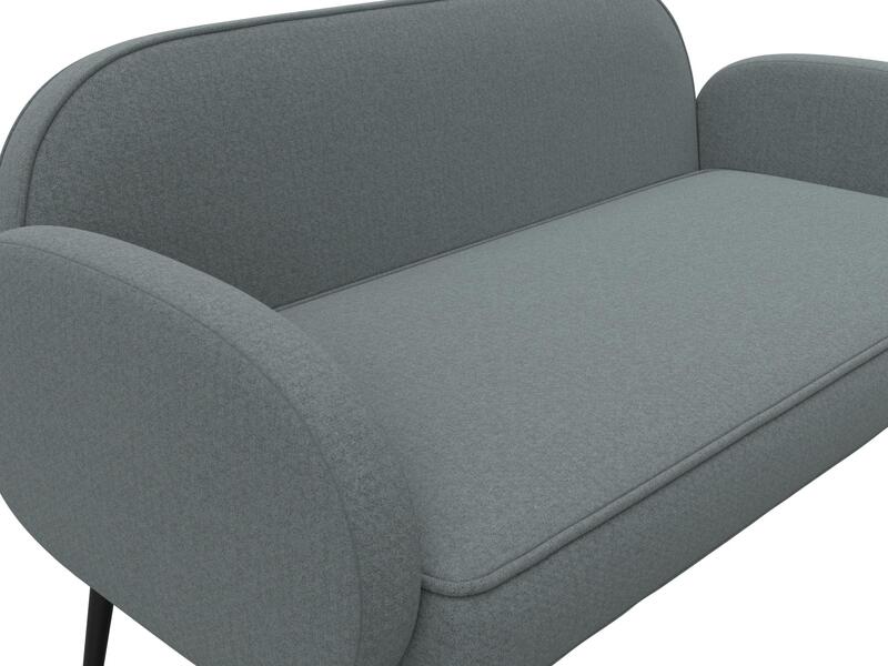 Диван прямой Лига-086, Рогожка, Амур 07 серый