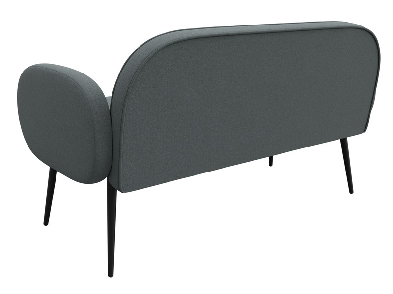 Диван прямой Лига-086, Рогожка, Амур 07 серый