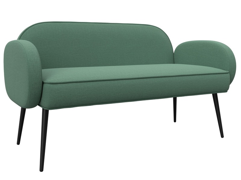 Диван прямой Лига-086, Рогожка, Амур 11 зеленый