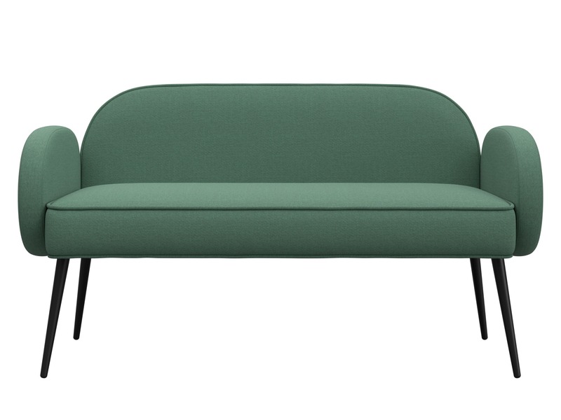 Диван прямой Лига-086, Рогожка, Амур 11 зеленый