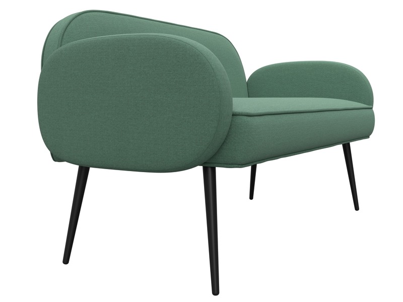 Диван прямой Лига-086, Рогожка, Амур 11 зеленый