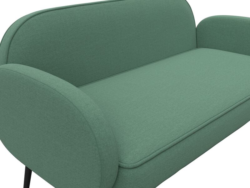 Диван прямой Лига-086, Рогожка, Амур 11 зеленый