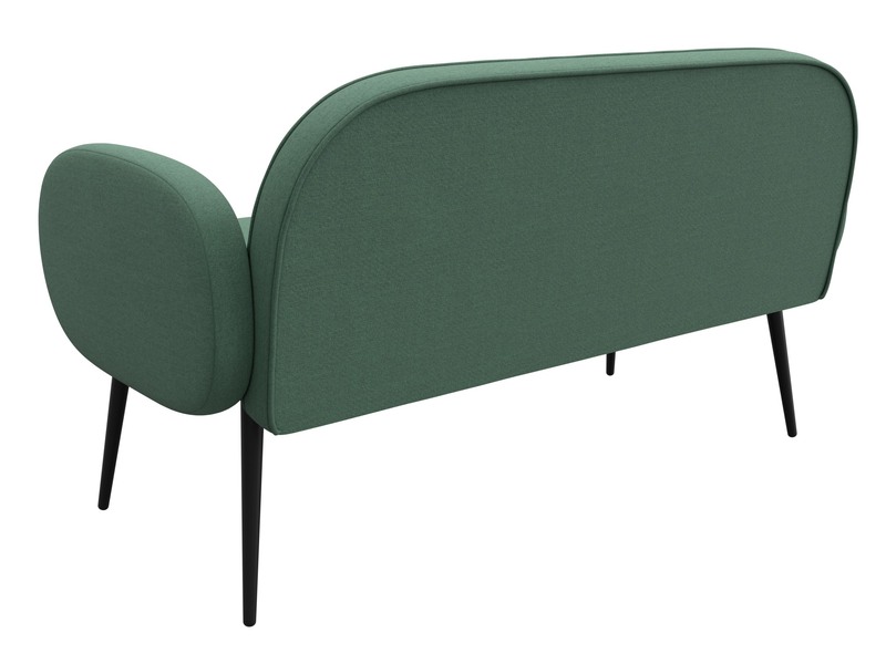 Диван прямой Лига-086, Рогожка, Амур 11 зеленый