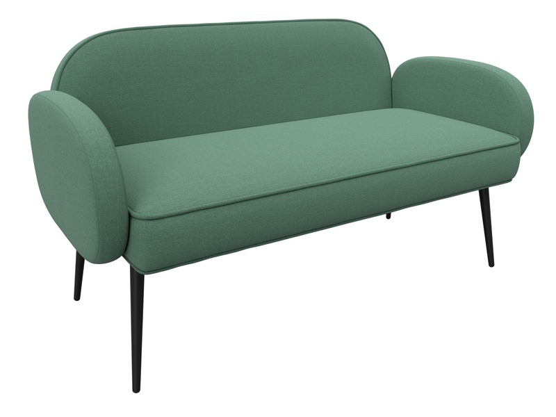 Диван прямой Лига-086, Рогожка, Амур 11 зеленый