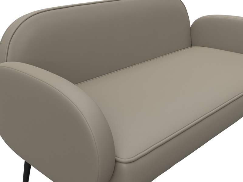 Диван прямой Лига-086, Экокожа, GRIFON 04 бежевый