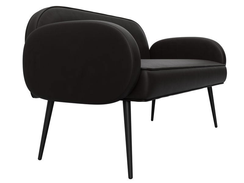 Диван прямой Лига-086, Экокожа, GRIFON 12 коричневый