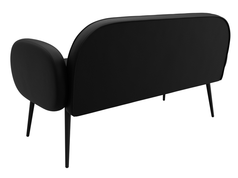 Диван прямой Лига-086, Экокожа, GRIFON 18 черный