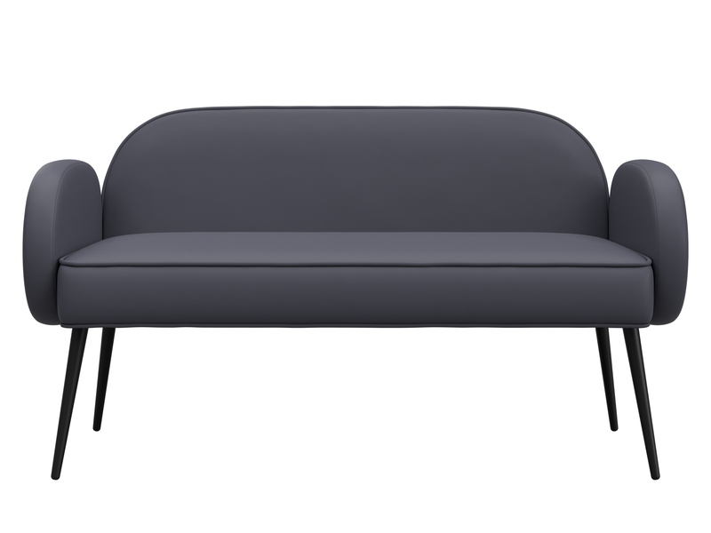 Диван прямой Лига-086, Экокожа, GRIFON 15 серый