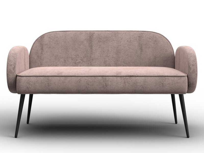 Диван прямой Лига-086, Велюр, TOWER 05 бежевый