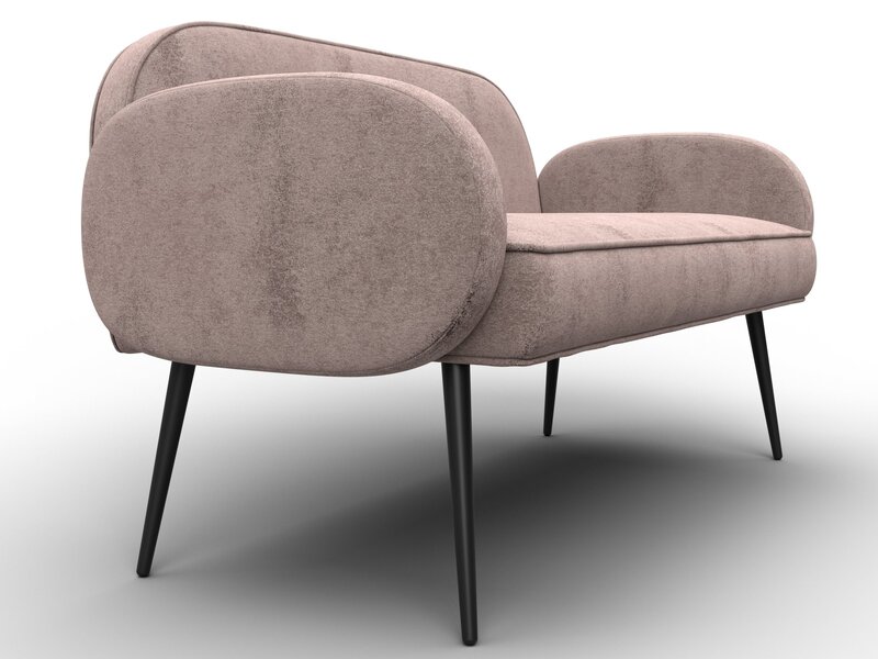 Диван прямой Лига-086, Велюр, TOWER 05 бежевый