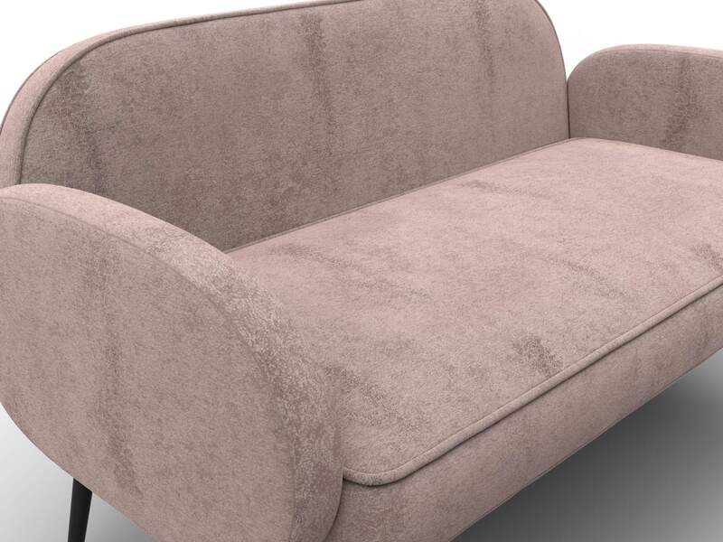 Диван прямой Лига-086, Велюр, TOWER 05 бежевый