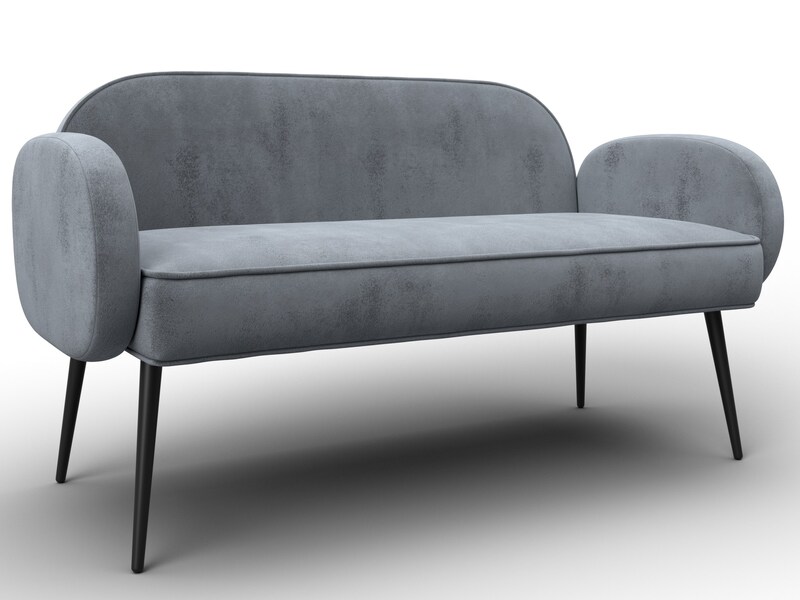 Диван прямой Лига-086, Велюр, TOWER 10 серый