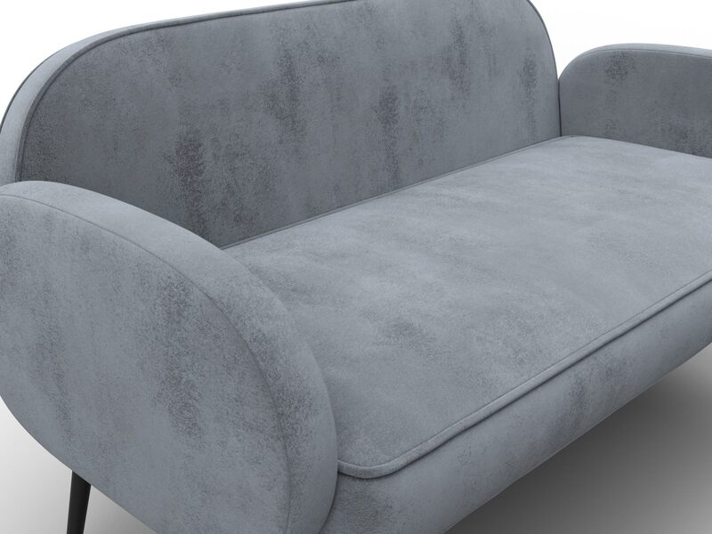 Диван прямой Лига-086, Велюр, TOWER 10 серый