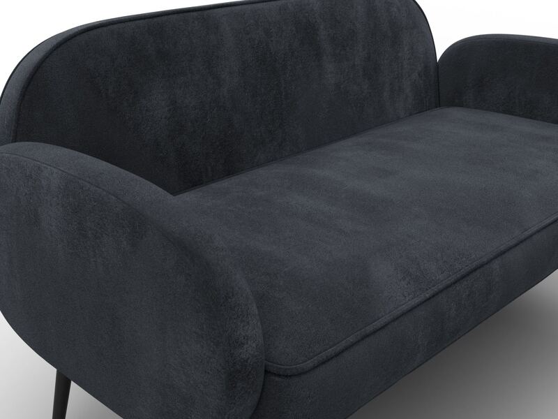 Диван прямой Лига-086, Велюр, TOWER 11 темно-серый