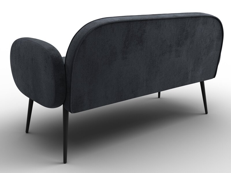 Диван прямой Лига-086, Велюр, TOWER 11 темно-серый