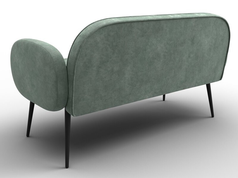 Диван прямой Лига-086, Велюр, BRUT 08 зеленый