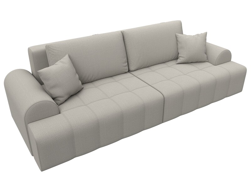 Диван прямой Лига-080, Рогожка, Амур 02 бежевый