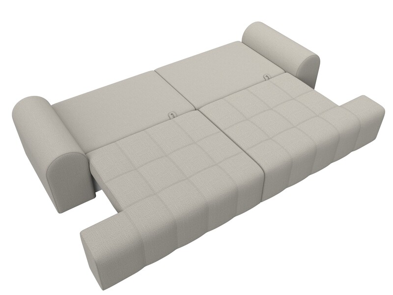 Диван прямой Лига-080, Рогожка, Амур 02 бежевый