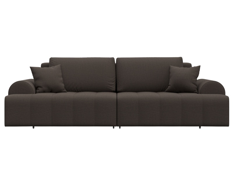 Диван прямой Лига-080, Рогожка, Амур 05 коричневый