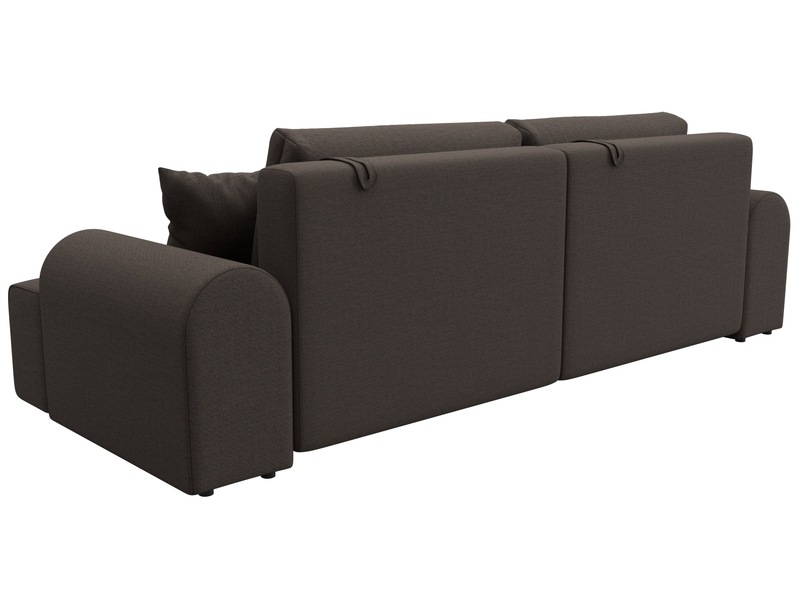 Диван прямой Лига-080, Рогожка, Амур 05 коричневый