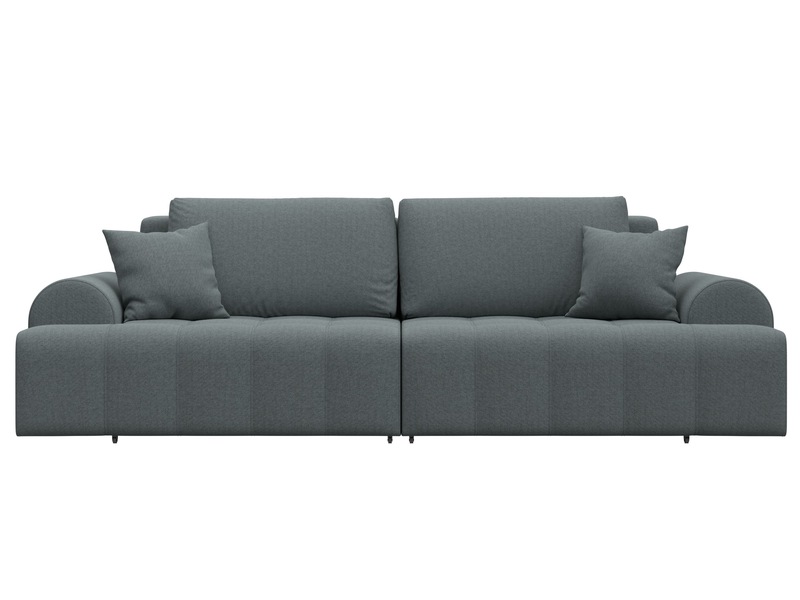 Диван прямой Лига-080, Рогожка, Амур 07 серый