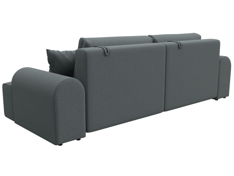 Диван прямой Лига-080, Рогожка, Амур 07 серый