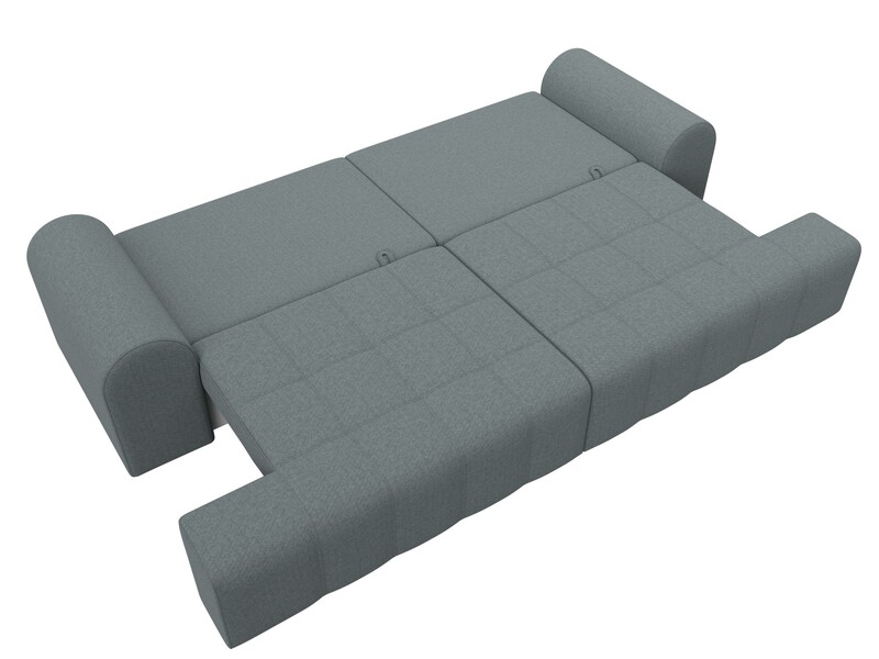 Диван прямой Лига-080, Рогожка, Амур 07 серый