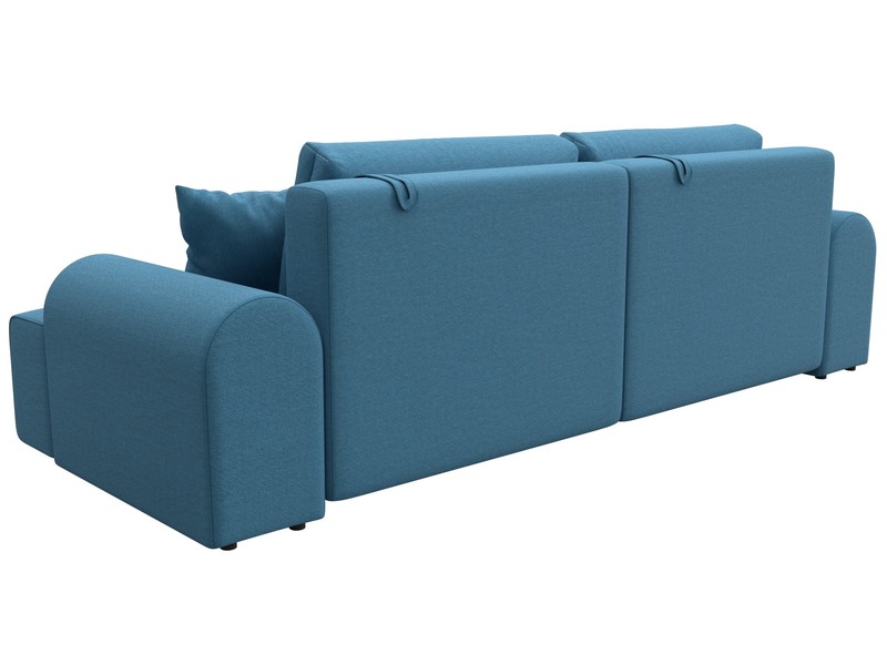 Диван прямой Лига-080, Рогожка, Амур 10 голубой